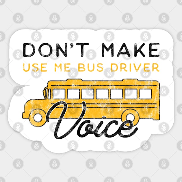 Bus Driver Voice Job Sticker by BlendedArt